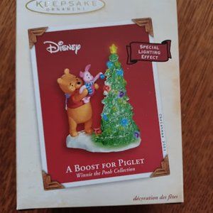 Hallmark Keepsake Ornament Winnie the Pooh Collection:  A Boost for Piglet
